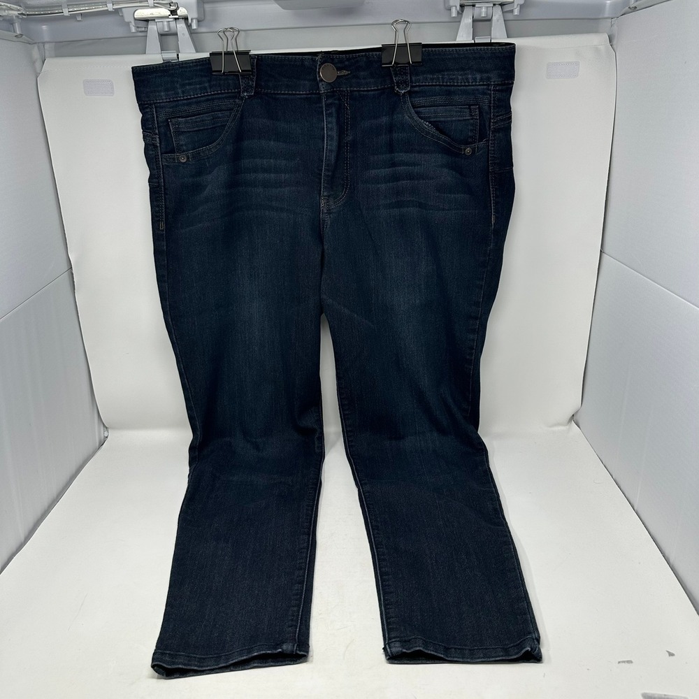 Democracy Jeans Women 16 Blue Ab solution Skinny Ankle Dark Wash B1105ADBX
